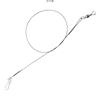 Linha de Pesca Pré-Montada para Pesca com Iscas, Linha de Carbono Anti-Mordida para Água Doce, Fio de Aço, Conector de Isca, Clipe para Vara de Pesca de Mar
