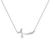 Colar de cauda de sereia de diamante completo Estilo de celebridade Estilo de luxo Zircão Sorridente Cauda de peixe Cadeia de clavícula Fornecimento transfronteiriço