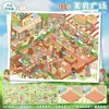Pegatinas de Paisaje para Hobby Tamaño Grande Almacenamiento Pegatinas de Escena Miniatura Pegatinas de Paisaje Estéreo 3D Planner PET Para Estudiantes