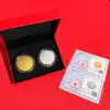 Nuevos adornos de pastelitos de luna pequeños dorados y plateados para el Festival del Medio Otoño, adecuados para bancos, seguros y eventos promocionales, al por mayor para regalos y ocasiones festivas, exquisitos recuerdos