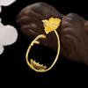 Estilo antigo Novo cocar passo shake corte hairpin material acessórios ramo flor porosa tassel pingente diy coroa de cabelo