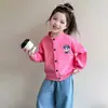 Abrigo para Niña Primavera Otoño 2026 Nuevo Estilo Niña Bebé Elegante Casual Cárdigan Ropa de Otoño para Niños Chaqueta de Béisbol Top