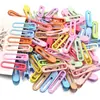 Presilhas Bico de Pato Sem Emendas Redondas de Duas Pontas, Presilhas de Cabelo Pintadas por Spray, Acessórios de Material para DIY, Presilhas de Cabelo Coloridas Doces Macaron Venda por Atacado para Crianças