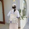 Mochila de Comércio Exterior 2024 Nova Bolsa Feminina Estilo Coreano Moda Estilo Faculdade Mochila de Tecido de Nylon Bolsa Escolar Estudantil Atacado