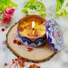 Velas Aromáticas de Flores Secas no Atacado, Auxiliar Desodorizante, Fragrância Aromática de Coco Sem Fumaça, Caixa de Presente, Lâmpada de Manteiga, Cera de Soja