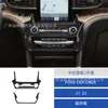Adecuado para modelos 21-24 de Ford Explorer Modificación Interior de Coche Panel de Consola Central de Fibra de Carbono Portavasos Guantera