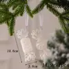 Nuevo Colgante de Plástico Ángel Transfronterizo Estrella de Cinco Puntas Copo de Nieve Árbol de Navidad Colgante Decoraciones Navideñas Mayoreo