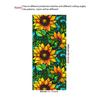 Pegatina electrostática de girasol para vidrio, de PVC, sin pegamento, extraíble