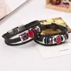 Un lote de pulseras de cuero de venta directa de fábrica, joyería de animación periférica al por mayor, versión coreana de la nueva pulsera de cuero