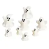 Serie de Demonios Fantasma Blanco de Halloween Transfronterizo Llavero DIY Adorno de Escritorio Accesorios de Decoración para el Tablero del Coche