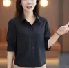 Camisa de manga larga de temperamento versátil para mujer 2026 nueva primavera otoño verano moda elegante petite que reduce la edad corte ajustado