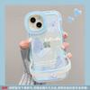 Adequado para Capa de Celular Apple 17Promax Iphone15 Transparente 16 Borboleta Florescente 14 Suporte Duplo 13 Capa Protetora