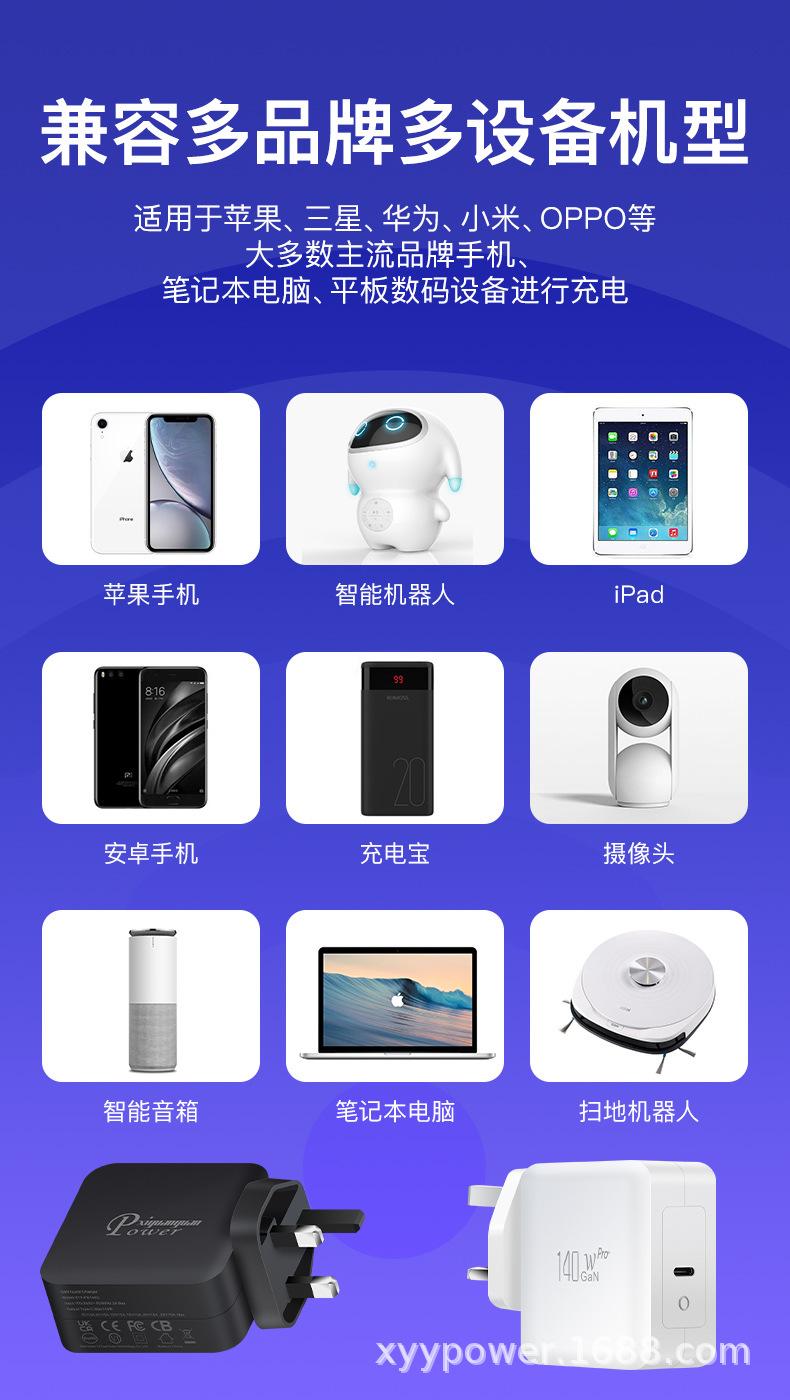 PD140W单C口英规氮化镓充电器