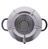 Estufa de Leña Doméstica de Acero Inoxidable Exportada a África Estufa de Combustible de Carbón Todo en Uno Horno Estufa de Cocina Stock Disponible Venta al por Mayor