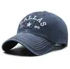 Gorra de Béisbol Retro Lavada con Tela Recubierta, Visera Rígida, Bordado Estéreo, Sombrero para el Sol Transfronterizo para Hombres