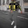 Traje de Sudadera con Cuello Redondo y Pantalón para Hombre Temu Transfronterizo Estampado 3D Moda Hip-Hop al Aire Libre Ropa Deportiva