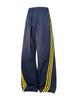 Pantalones Casuales Estilo Americano Jack para Hombres y Mujeres, Forro Polar, Nuevos Pantalones Largos Holgados con Cordón y Tres Rayas, Pantalones de Chándal de Pierna Ancha