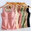 Outono e Inverno Febre De Velvet Oxigenado 2.0 Colete Térmico Feminino Febre Moagem Sem Costura Exterior Base Roupa Íntima Térmica Feminina