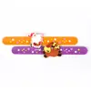 Comercio Exterior Navidad Personalizado Anillo de Silicona con Broche Pulsera Anillo con Broche de Punto Pulsera de Muñeca Niños Anillo de Mano con Broche