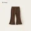 Colección de Pantalones Casuales para Niñas Bangxuan Ropa Infantil Pantalones Deportivos para Niñas Pantalones Acampanados para Niños Pequeños Pantalones de Primavera y Otoño para Niños