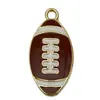 Europeo y Americano DIY Esmalte Drop-In Pedrería Deportiva Baloncesto Fútbol Aleación Joyería Accesorios Llavero Accesorios para Bolsos Colgante