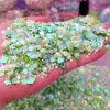 Arcilla Polimérica Luminosa Multicolor con Purpurina Estilo Hada Mixto Decoraciones para Uñas Rellenos de Arena Fluida para Uñas Portátiles DIY