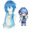 Peruca Cosplay Seragaki Aoba de Tongchuan Dramatical Murder Cabelo Longo Degradê