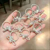 Elásticos de Cabelo Prateados para Crianças, Faixas de Cabelo com Laço para Menininhas, Anéis de Polegar com Pérolas, Cordas de Cabelo Trançadas para Meninas, Elásticos de Cabelo para Bebês