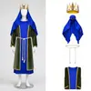 Disfraz de Magnate Rico de Halloween para Adultos Hombres Mujeres Ropa de Actuación Príncipe Medieval Retro Capa de Rey