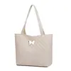 Bolso de Mujer con Decoración de Mariposa, Bolso Tote con Patrón de Rombos, Bolso de Mano Resistente al Desgaste de Gran Capacidad, Bolso de Hombro para Viajes Diarios, Bolso Tote Suave para Viajes Diarios