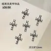 X 360000 Joias para unhas de liga Halloween atacado estilo escuro retrô aranha caveira caveira asas pregos de metal