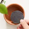 Base para vaso de flor rede para vaso peça de rede para plantar flores anti-vazamento terra rede de fundo para vaso peça de rede para plantar suculentas grade de rede respirável boa drenagem fácil de usar