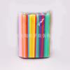 Pajita de plástico desechable de color al por mayor tubo recto plano de color 6*190MMPP Tubo para costura a mano DIY para niños