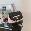 Mochila de dibujos animados estilo coreano, moderna, dulce, con colores contrastantes, a la moda, simple, versátil, bolso de mano para mujer, casual, pequeño