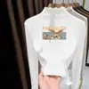 Top de Felpa De Rong Otoño e Invierno para Niños Medianos y Grandes Casual Manga Larga Niña Cuello Semi Alto Adorno de Volantes Camiseta Base para Niñas