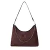Bolsa feminina de grande capacidade, bolsa tote com corrente estilo coreano, nova bolsa de ombro casual outono 2026, bolsa de trabalho vintage