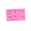 Uma variedade de gema geométrica forma semicírculo molde de silicone líquido bolo de açúcar bolo de argila decorativa molde de gesso