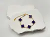 Pulsera de Trébol de Cuatro Hojas de la Suerte de 15 mm Pulsera Clásica de Cinco Flores Más Vendida en Amazon Oro de 18 Quilates Sin Decoloración Venta Directa de Fábrica