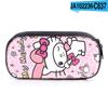 2024 Sanrio Melody Caixa de Papelaria Estojo para Canetas Desenho Animado Fofo Estojo para Canetas Meninas Tecido Camada Única Zíper Caixa de Lápis