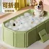 Bañera plegable interior sin inflar para bebés y niños pequeños, adecuada para uso doméstico, permite al bebé sentarse y acostarse, bañera integrada para recién nacidos