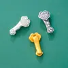 Accesorios de Plata Pura S999 Retro 3D Plata Dura Personaje de Bendición Deseo Auspicioso Agujero Recto Cuentas Espaciadoras Cuentas Colgantes Material de Cuentas