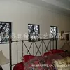 Dormitorio estilo europeo hierro forjado pared de ventana incrustada artesanías decorativas decoración de ventana de metal Artesanía de hierro forjado para villa