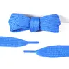 Cordones Planos Anchos de Moda Kurojin de Poliéster de Doble Capa de Color Sólido de 2 cm Adecuados para Zapatos Casuales y Tenis
