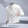 Roupa de Treino com Zíper Meio Aberto Transfronteiriça para Homens, Roupas de Corrida de Outono, Camisetas Esportivas Finas de Manga Longa, Tops de Fitness, Vestuário Esportivo