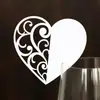 Tarjetas de Lugar Grabadas con Temática de Amor Transfronterizo, Tarjetas Huecas para Copas de Vino, Tarjetas de Asiento para Banquete de Fiesta de Cumpleaños, Tarjetas Imprimibles