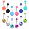 Amazon Acrílico Glitter Doble Diamante Perla Goma Escarchado Set Combinación Uñas Ombligo