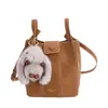 Bolso de Cubo Versátil Casual de Nicho Portátil para Mujer 2025 Invierno Nuevo Estilo Plegado Accesible Lujo Exquisito Bolso de Hombro Único Cruzado