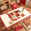 Tapete de Couro Desenho Starman para Mesa de Centro e Mesa de Jantar da Sala de Estar, Toalha de Mesa à Prova d'Água e de Óleo, Personalizável e Disponível para Dropshipping
