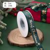 Decoração de Bolo Fita de Natal 2025 Fita Vermelha e Verde Laço de Fita Presente Laço Caixa de Presente