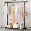 Perchero de Pie para Dormitorio de un Solo Polo Simple Perchero Balcón Perchero para Secar Ropa Hogar Móvil Abrigo y Sombrero Vela Excelente